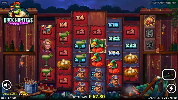 Sticky multipliers accumulating through Duck Hunt Spins