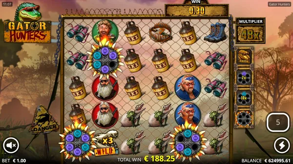 A Wild carrying a multiplier into a scatter win