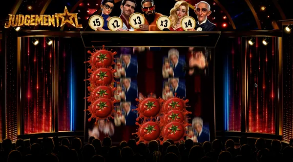 The Tomato Feature pelting the reels
