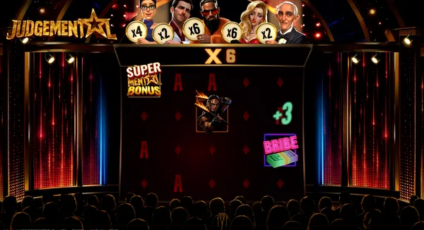 A x6 multiplier with a Bribe adding three spins